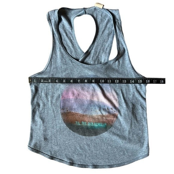 Hollister Cropped Tank Open Back Detail Size Small S Blue Tulip - Picture 6 of 12